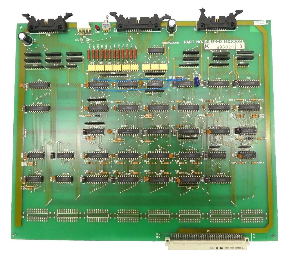 Used Osacom E1540C Operator Panel Interface PCB E1540C01 VSEA V82-810020 Working
