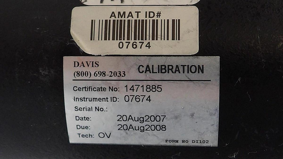 Used MKS Instruments 127AA-00002B--S Baratron Transducer Type 127 Working