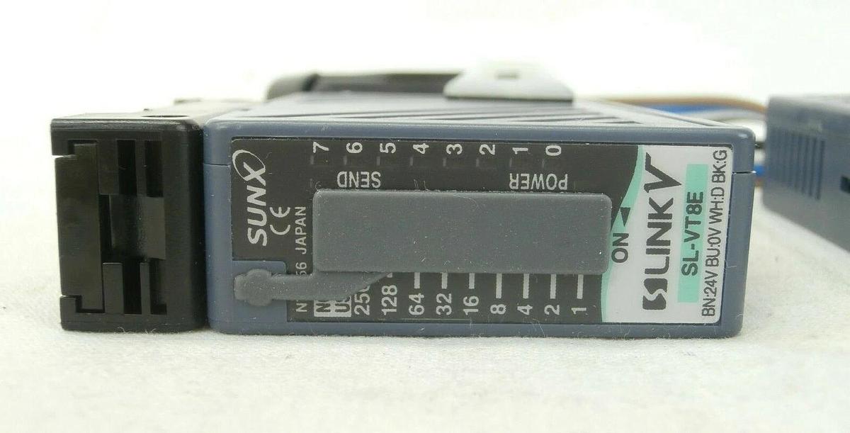 Used Sunx S-LINK V Sensor Set Lot of 4 SL-VT8E SL-VTP8E Panasonic SL-VEU Used Working