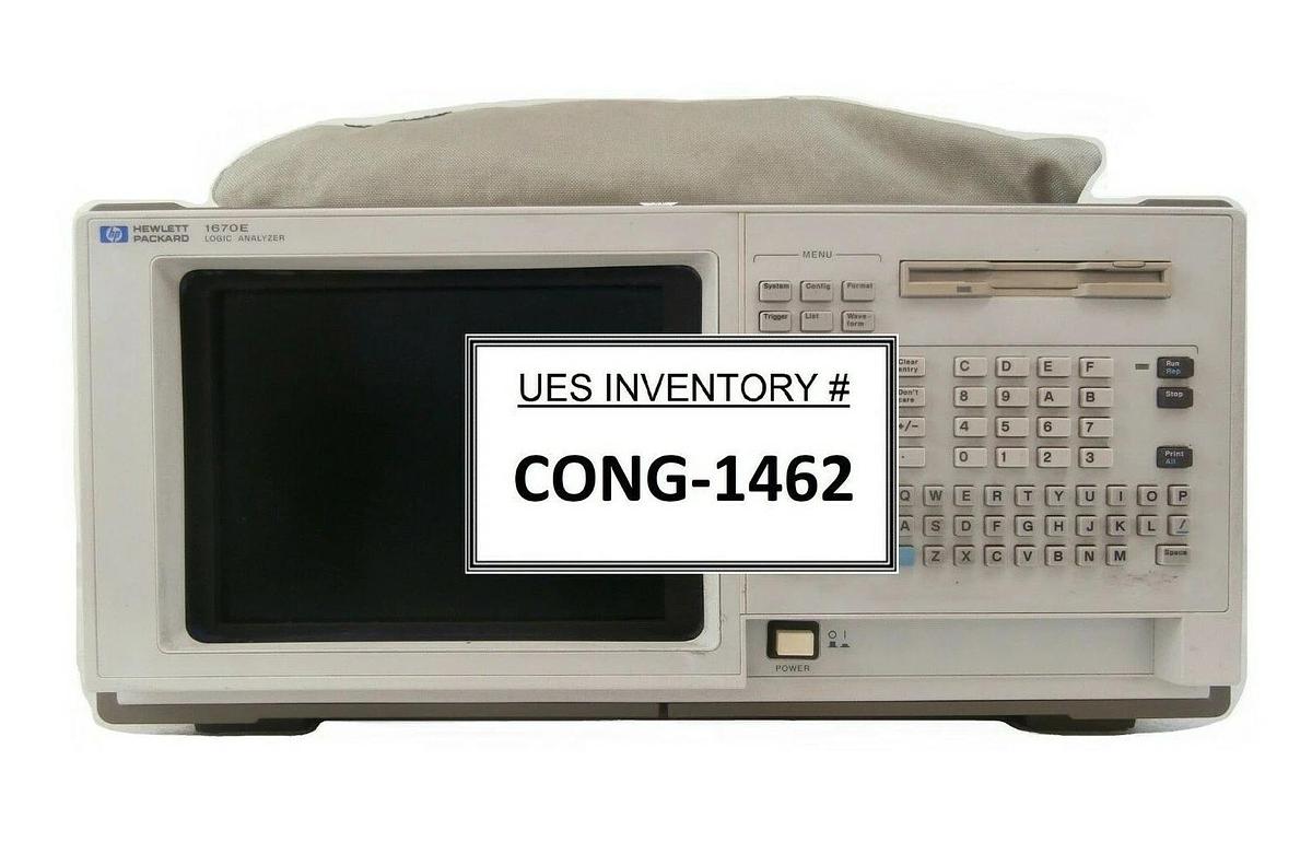 Used HP Hewlett-Packard 1670E Logic Analyzer with E5385A Calibrated Tested Working