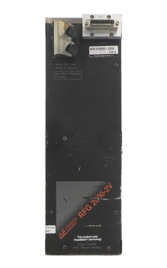 Used RFG 2000-2V AE Advanced Energy 3155053-003 RF Generator Untested As-Is