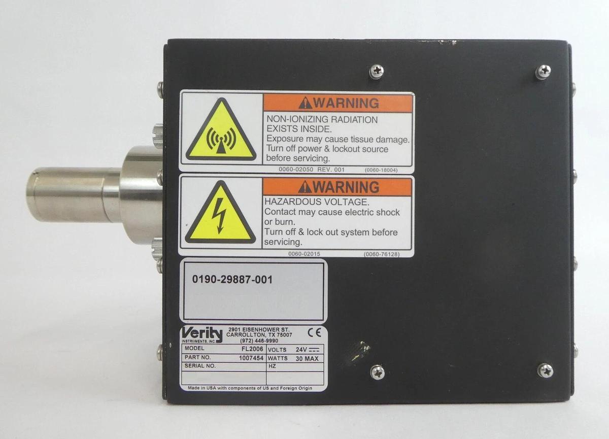 Used Verity 1007454 Flash Lamp Module FL2006 AMAT 0190-29887 Working Surplus