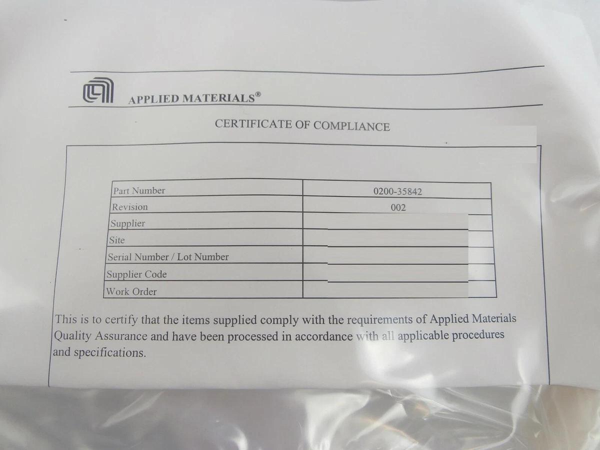 Refurbished AMAT Applied Materials 0200-35842 C-Shape Ceramic Pumping Ring Refurbished