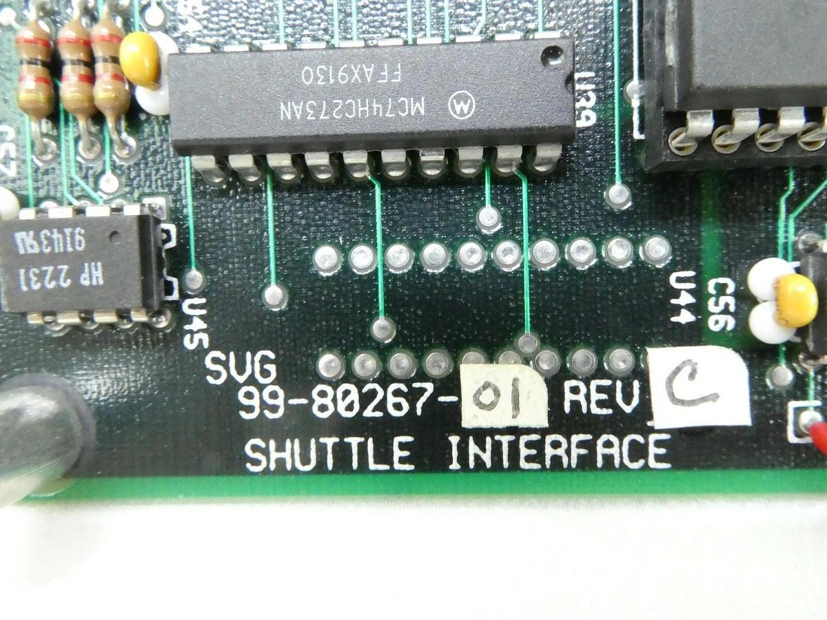 Used SVG Silicon Valley Group 99-80267-01 Shuttle Interface PCB Rev. C 90S Working