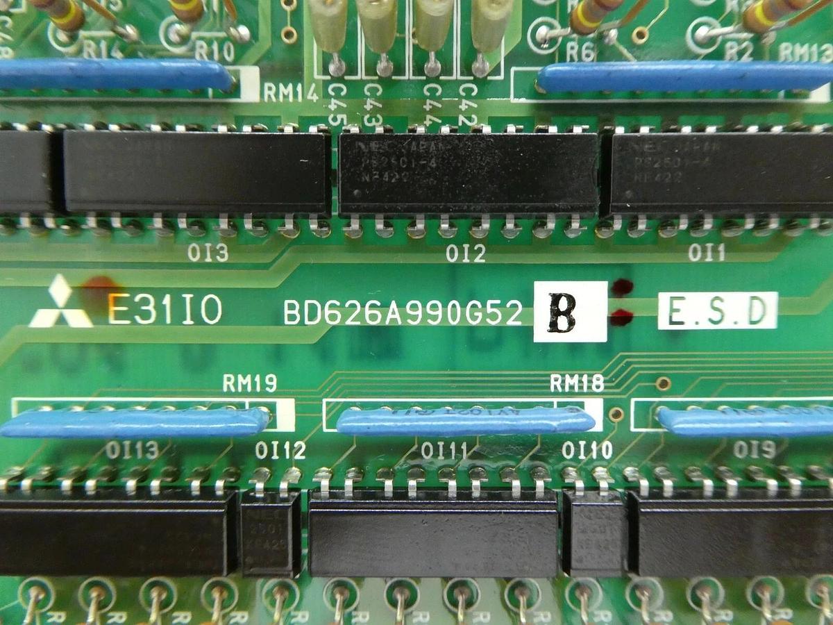 Used Mitsubishi BD626A990G52 I/O PCB Card E31IO Robot Controller CR-E356-S06 Working