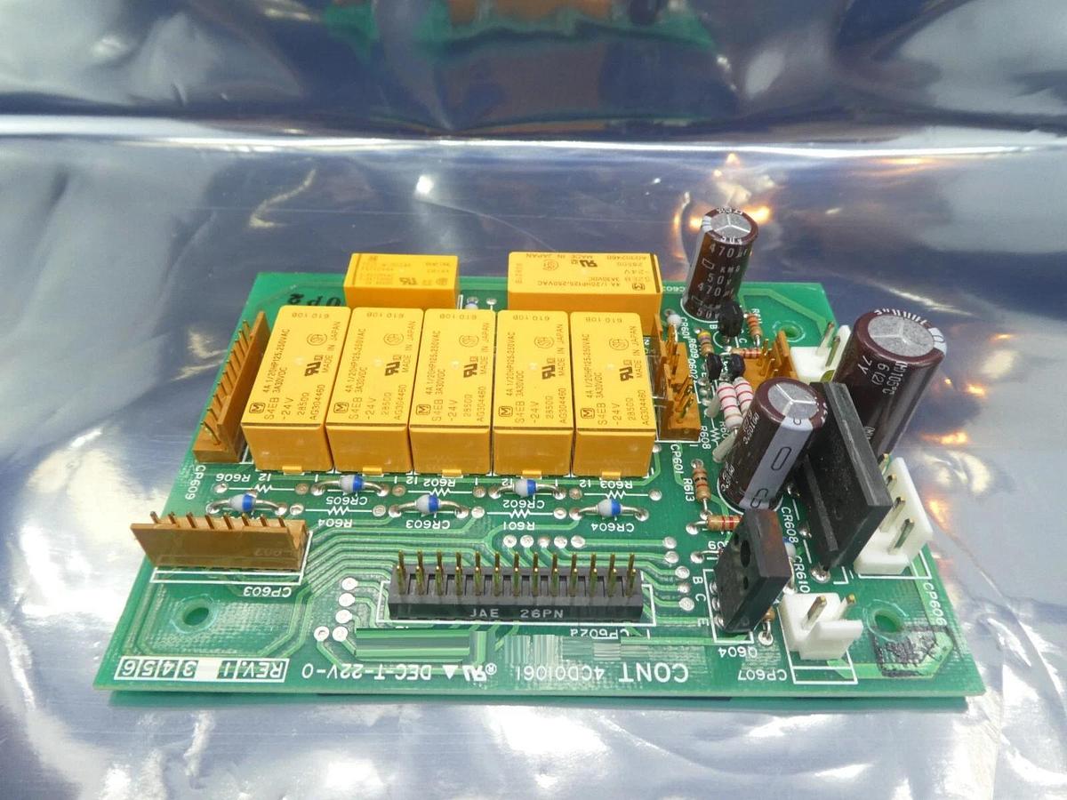 Used Hitachi Kokusai Denki 4CD01061 Relay Board PCB CONT Mikro Sonic Working Surplus