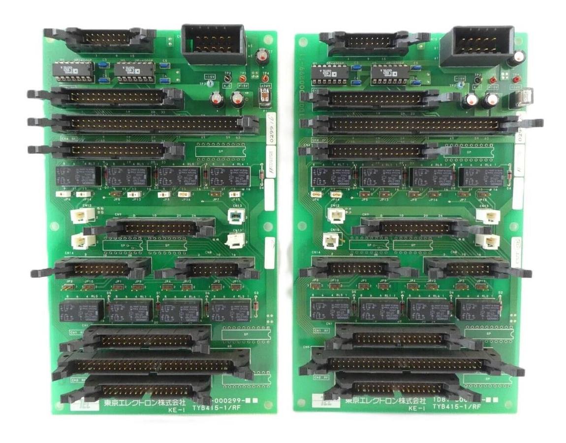 Used TEL Tokyo Electron 1D81-000299-16 Backplane Interface PCB TYB415-1/RF Lot of 2