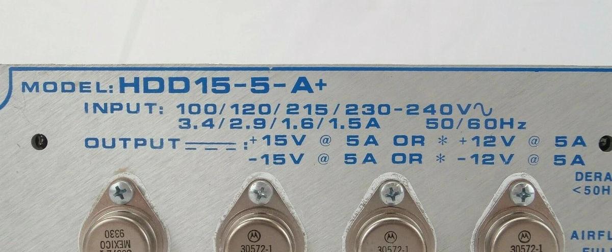 Used Condor HDD15-5-A+ DC Power Supply ±15V Power-One KLA Instruments 2132 Working