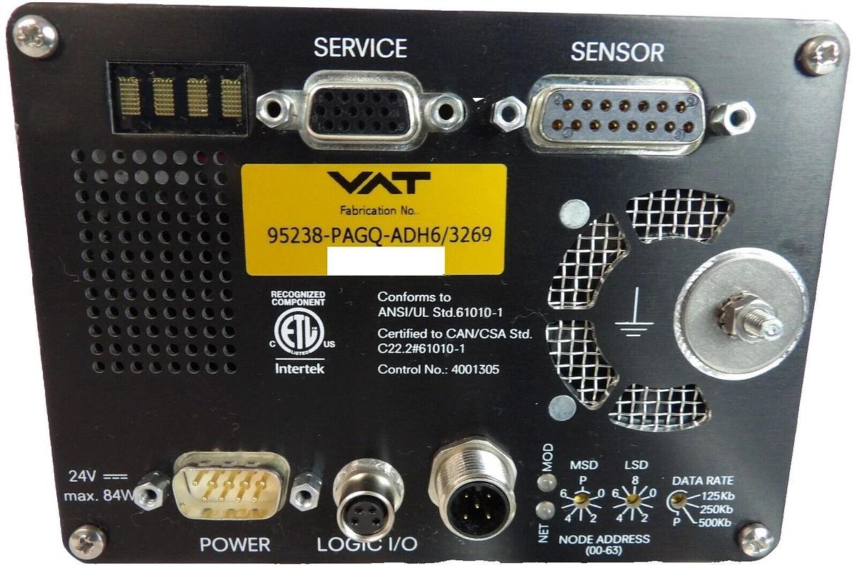 Used VAT 95238-PAGQ-ADH5 Butterfly Valve Integrated Pressure Controller AMAT Working