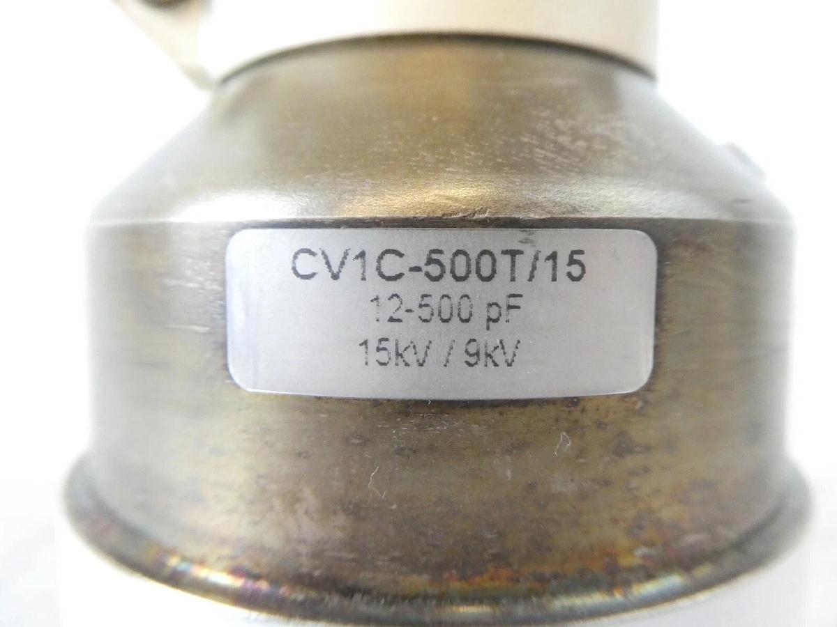 Used Comet CV1C-500T/15 Variable Vacuum Capacitor 15kV/9kV Working Spare
