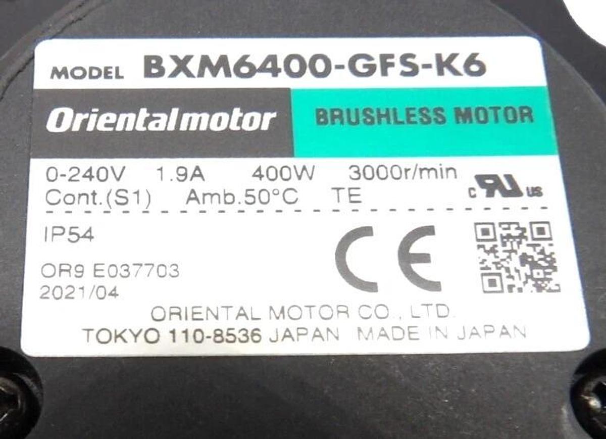 Used Oriental Motor BXM6400-GFS-K6 DC Motor W/Gear Head D3874-162 Lot of 3 Working