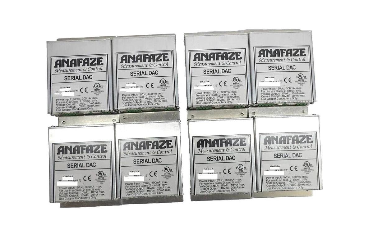 Used Watlow DAC-4A Serial DAC Measurement Control Anafaze Lot of 8 Working Surplus