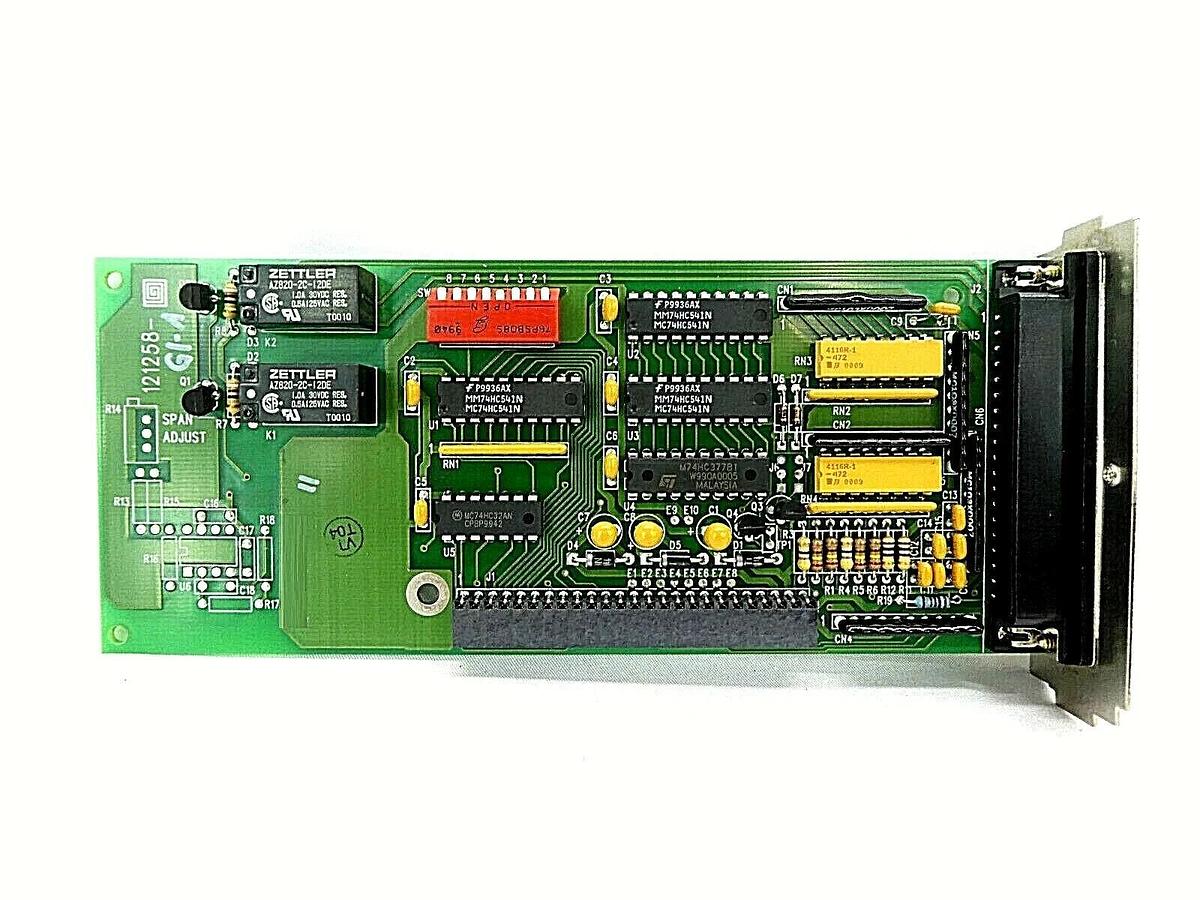 Used MKS Instruments 121258-G1-A Pressure Controller I/O PCB Card 121257-A Working