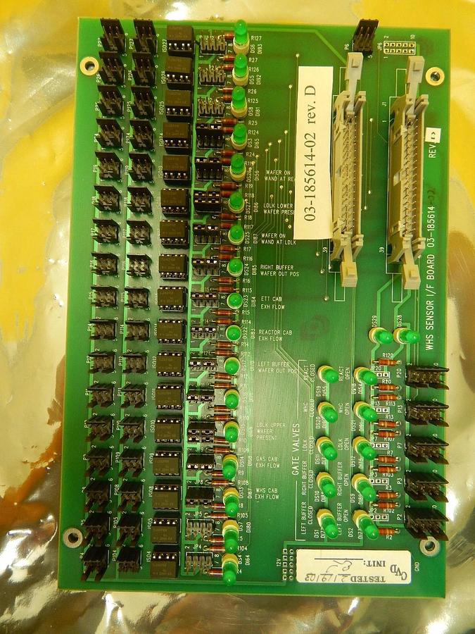 Used ASM 03-185614-02 Gate Valve WHS Sensor I/F Board PCB Rev. D Epsilon 3000 Used