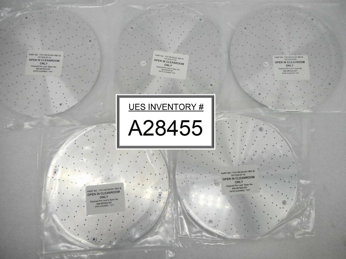 Refurbished Lam Research 715-140125-001 Lower Baffle Plate Reseller Lot of 5 OEM Refurbished