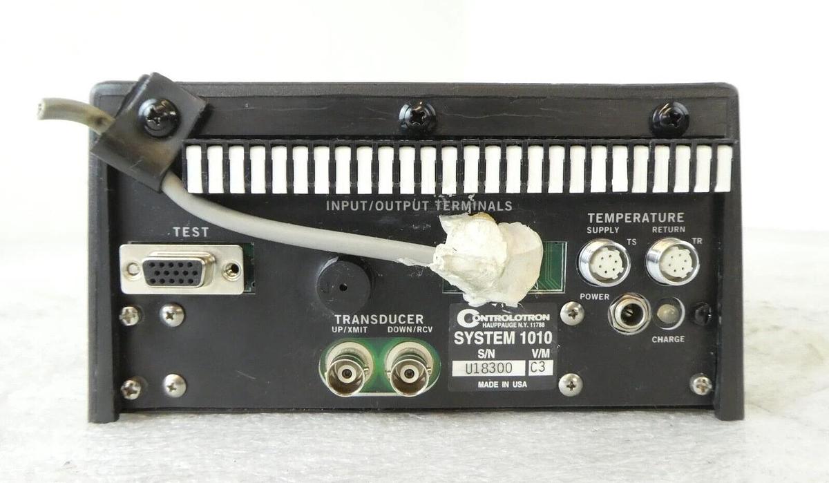 Used Controlotron 1010EPTRE-T1GZ MultiFunction Flowmeter System 1010 Uniflow Working