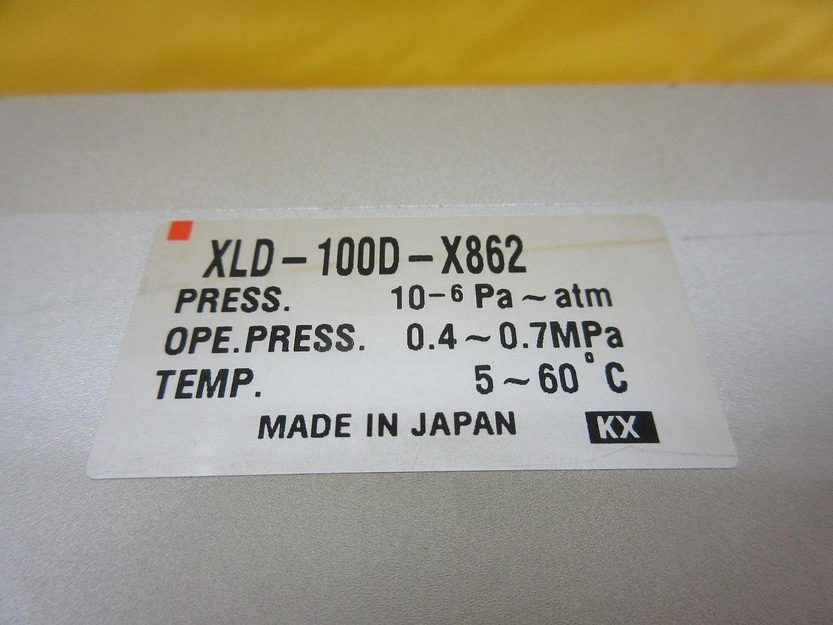 Used SMC XLD-100D-X862 Pneumatic High Vacuum Angle Valve ISO100 Used Working