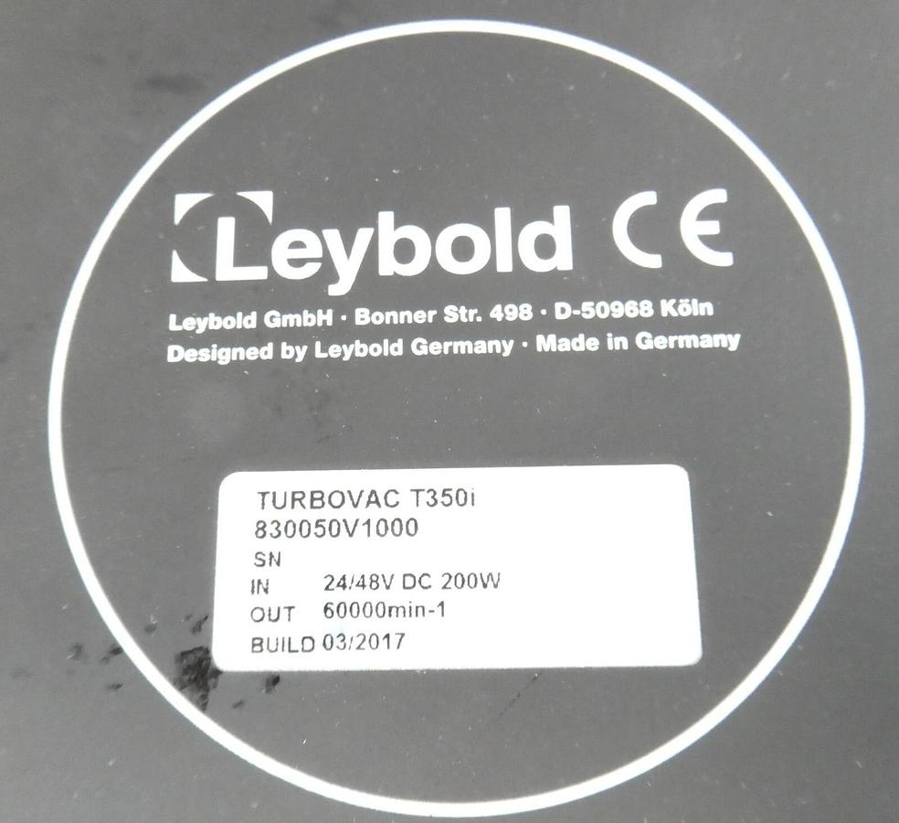 Used TURBOVAC T 350i Leybold 830050V1000 Turbomolecular Pump Turbo Tested Working