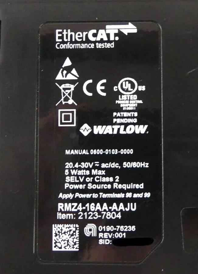 Used Watlow RMZ4-16AA-AAJU PLC EtherCAT Temperature Controller 0190-76236 Working