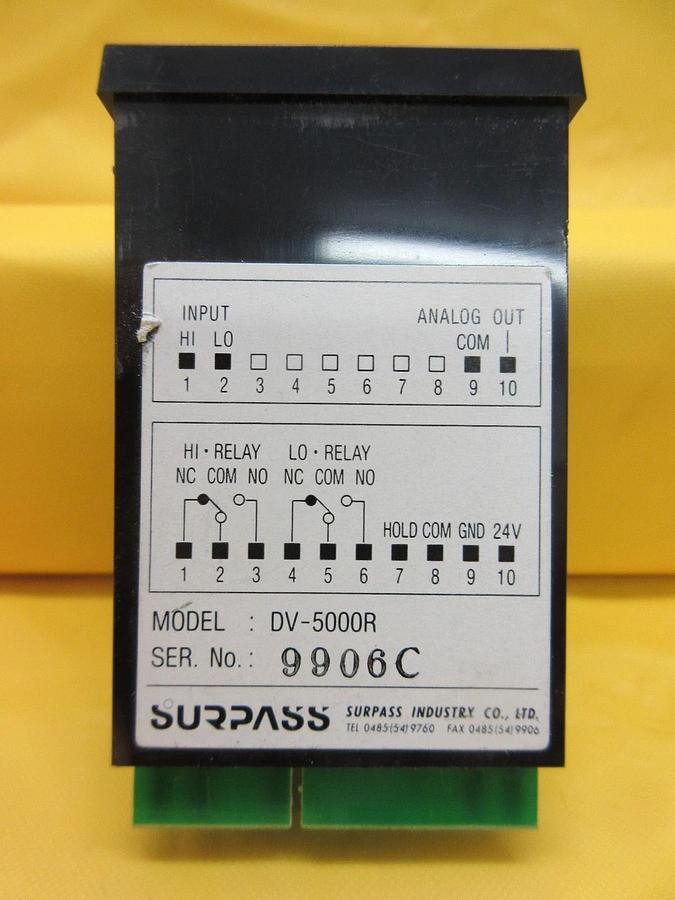 Used Surpass DV-5000R Digital Pressure Sensor Monitor Display 300 kPa Lot of 4 Used