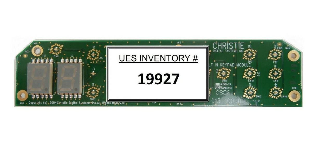 Used Christie Digital Systems 015-100009 Keypad Module PCB MATRIX S+2K Working Spare