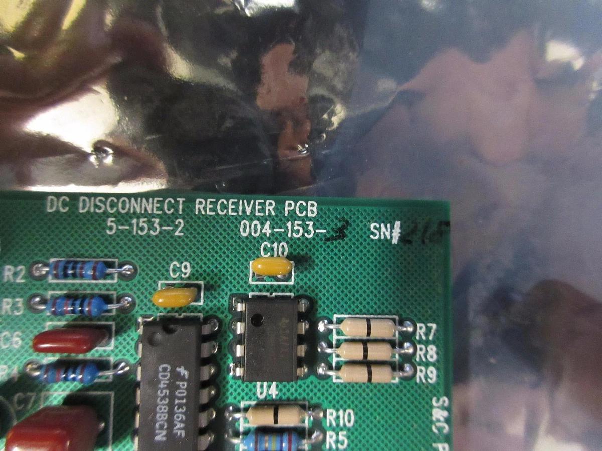 Used S&C Electric 5-153-2 DS Disconnect Receiver Board PCB 004-153-3 Used Working