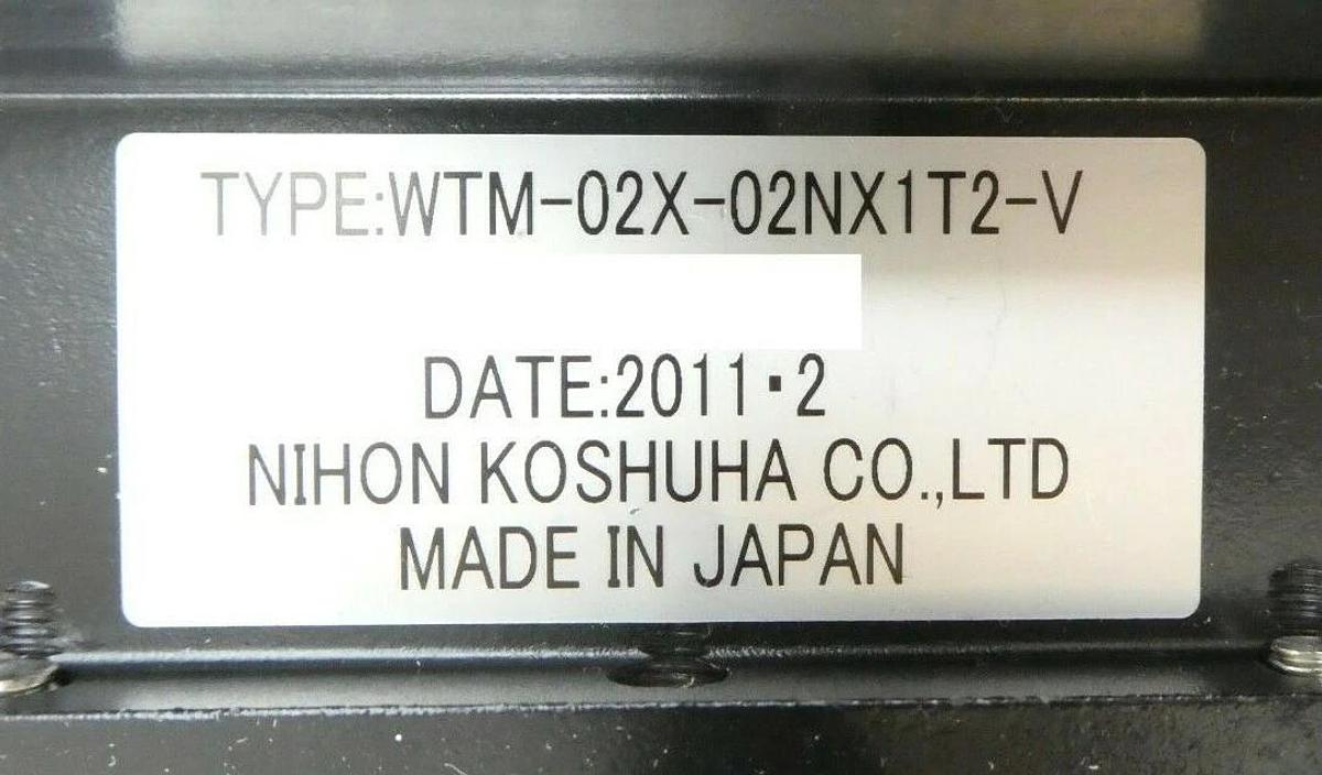 Used Nihon WUG-022NK14T3-V RF Waveguide WTM-02X-02NX1T2-V WEC-029NX50•90T2-V Working