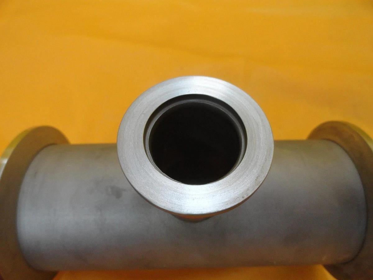Used Edwards C10517431 Straight Nipple Vacuum Adapter Tee NW50 NW25 Copper Cu Working