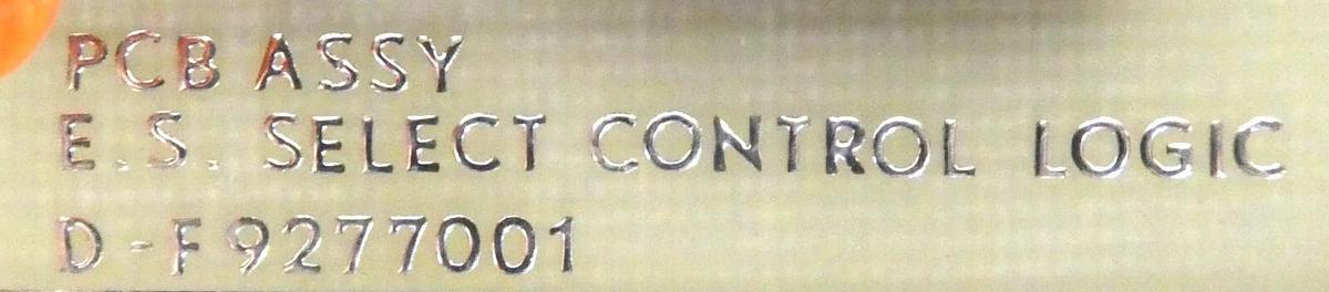 Used Varian VSEA D-F9277001 E.S. Select Control Logic PCB Working Surplus