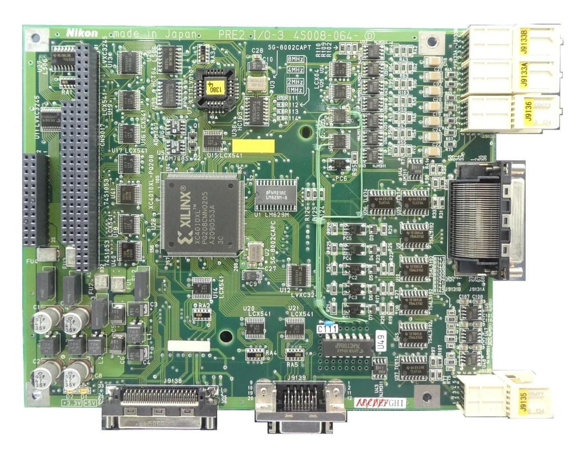 Used Nikon 4S008-164-Ⓓ I/O PCB PRE2 I/O-3 NSR System Copper Exposed Working