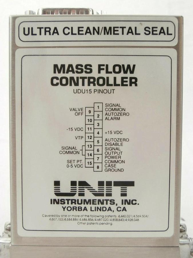 Used UNIT Instruments UFC-8160 Mass Flow Controller MFC 200 SCCM CHF3 Working Spare