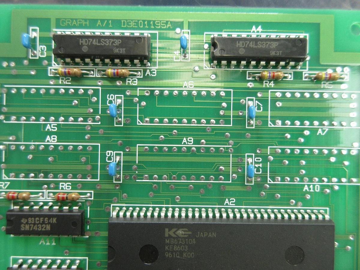 Used Kokusai Electric D3E01195A Processor Board PCB GRAPH Used Working
