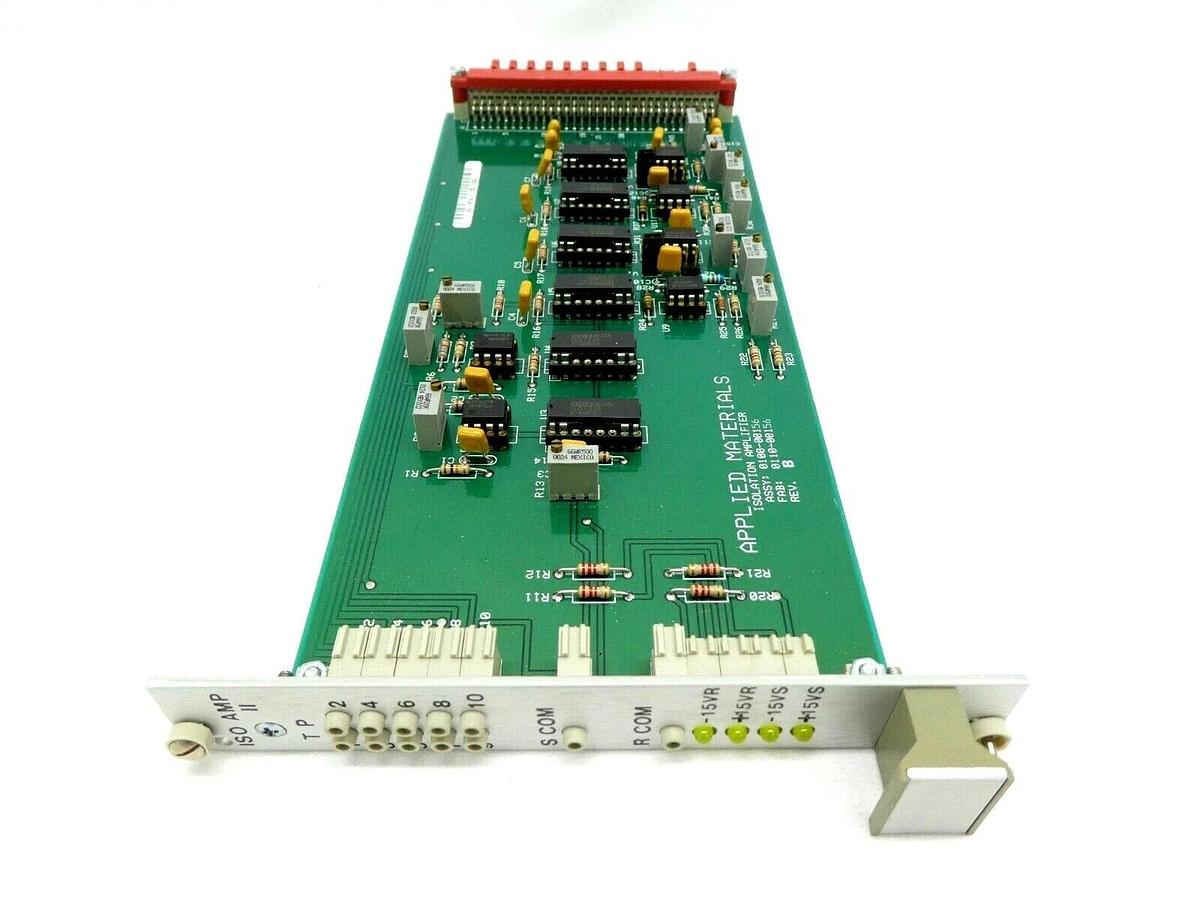 Used AMAT Applied Materials 0100-00156 Isolation Amplifier PCB Card Working