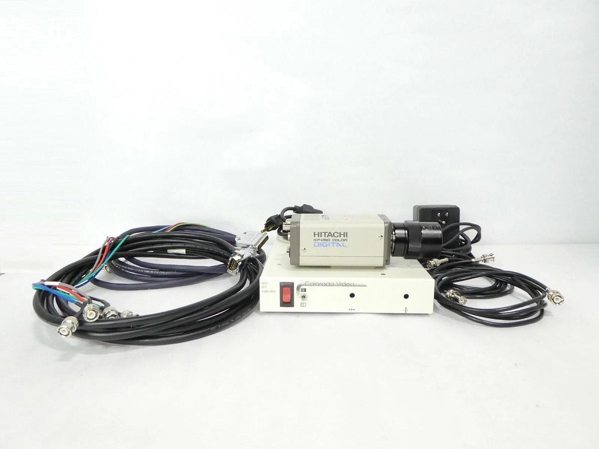 Used Hitachi KP-D50U CCD Camera & Colorado Video 620 X-Y Indicator Used Working