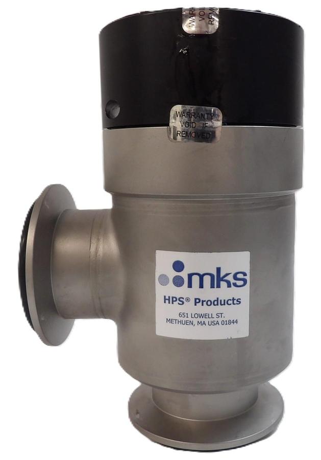 Used MKS Instruments 100016336 Pneumatic Right Angle Chamber Valve NW50 Working