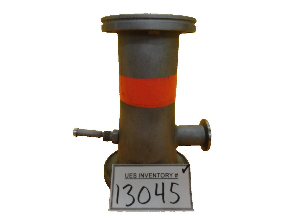 Used Edwards Conical Reducer Tee ISO80 to ISO63 ISO-K 4VCR and NW25 Copper Used