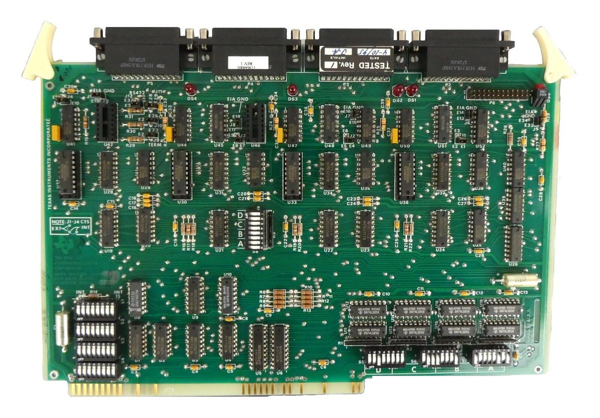Used Texas Instruments 1600168-0001 Communcation Expander PCB Card 115684001 Working