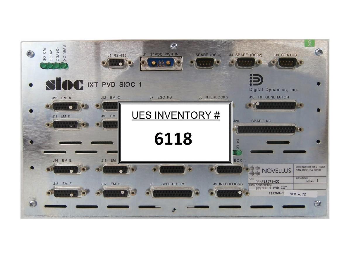 Used Digital Dynamics 02-258471-000 sioc Module IXT PVD SIOC 1 Novellus Working Spare