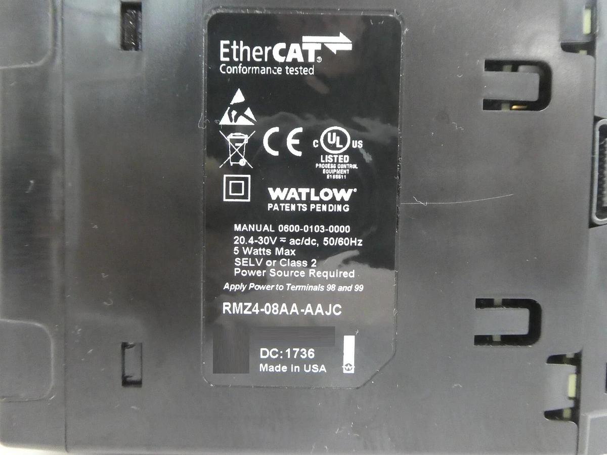 Used Watlow RMZ4-08AA-AAJC EtherCAT Temperature Controller EZ-ZONE Lot of 6 Working