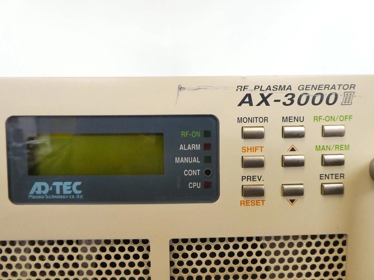 Used ADTEC Plasma Technology AX-3000III RF Plasma Generator AMAT 0920-00093 Surplus