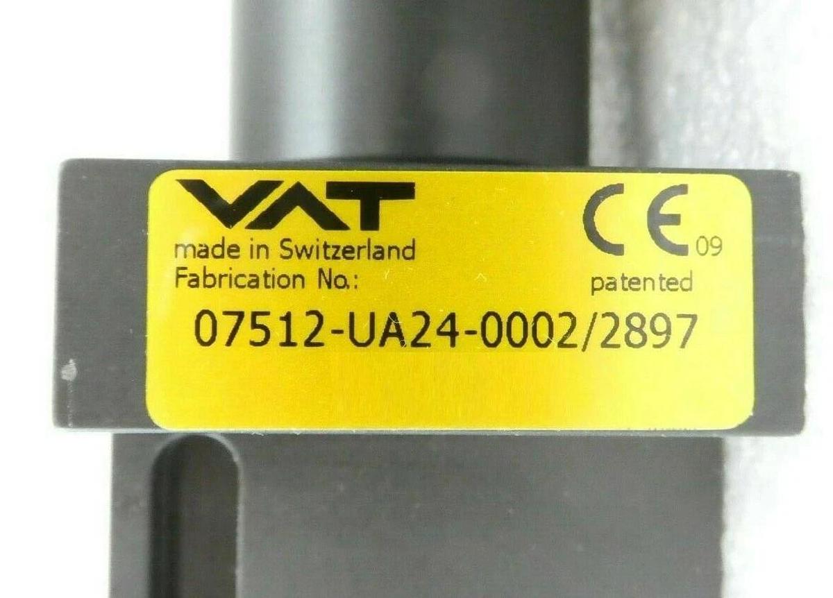 Used VAT 07512-UA24-0002 Rectangular Atmospheric Door L-VAT Series 075 Working Spare