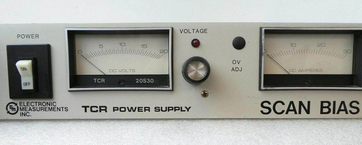 Used Electronic Measurements 20S30-1-0502 TCR Power Supply Scan Bias Varian Working