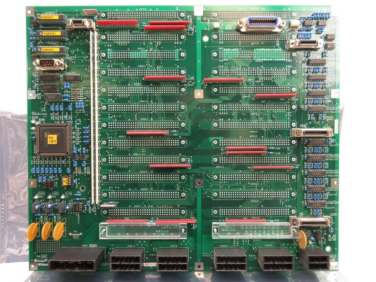 Used Nikon Precision 4S018-870-Ⓑ Backplane Interface Board PCB ALGMTH-X42 NSR Working