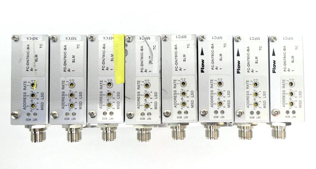 Used Aera FC-DN780C-BA Mass Flow Controller MFC Lot of 8 AMAT 3030-13996 0190-26303