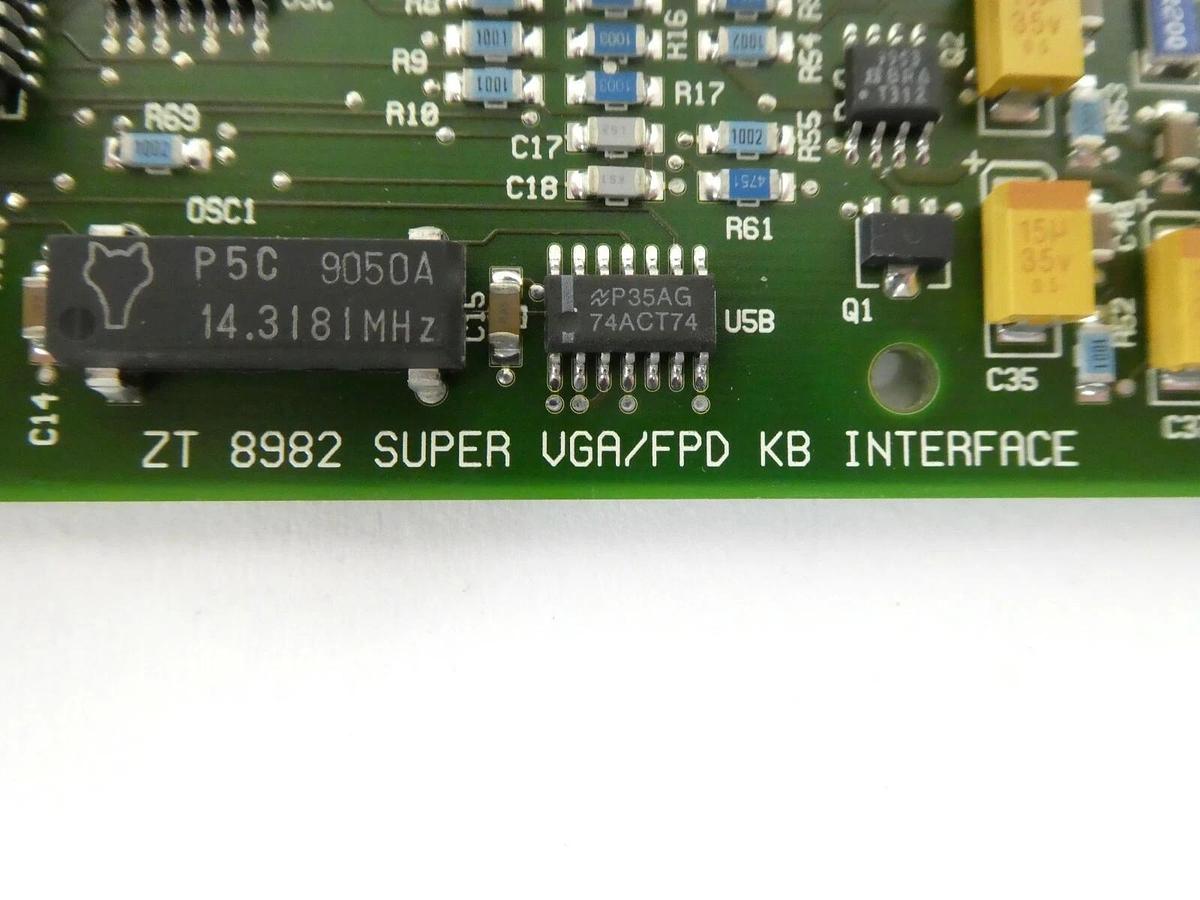 Used Ziatech ZT 8982 VGA/FPD Interface PCB Card Varian 350D Ion Implanter Working