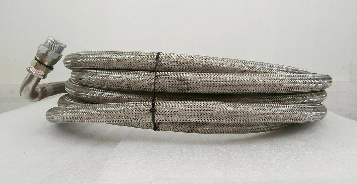 Used CTI-Cryogenics 8043339G600 Cryopump Return CryoLine 50' AMAT 3400-00059 Working