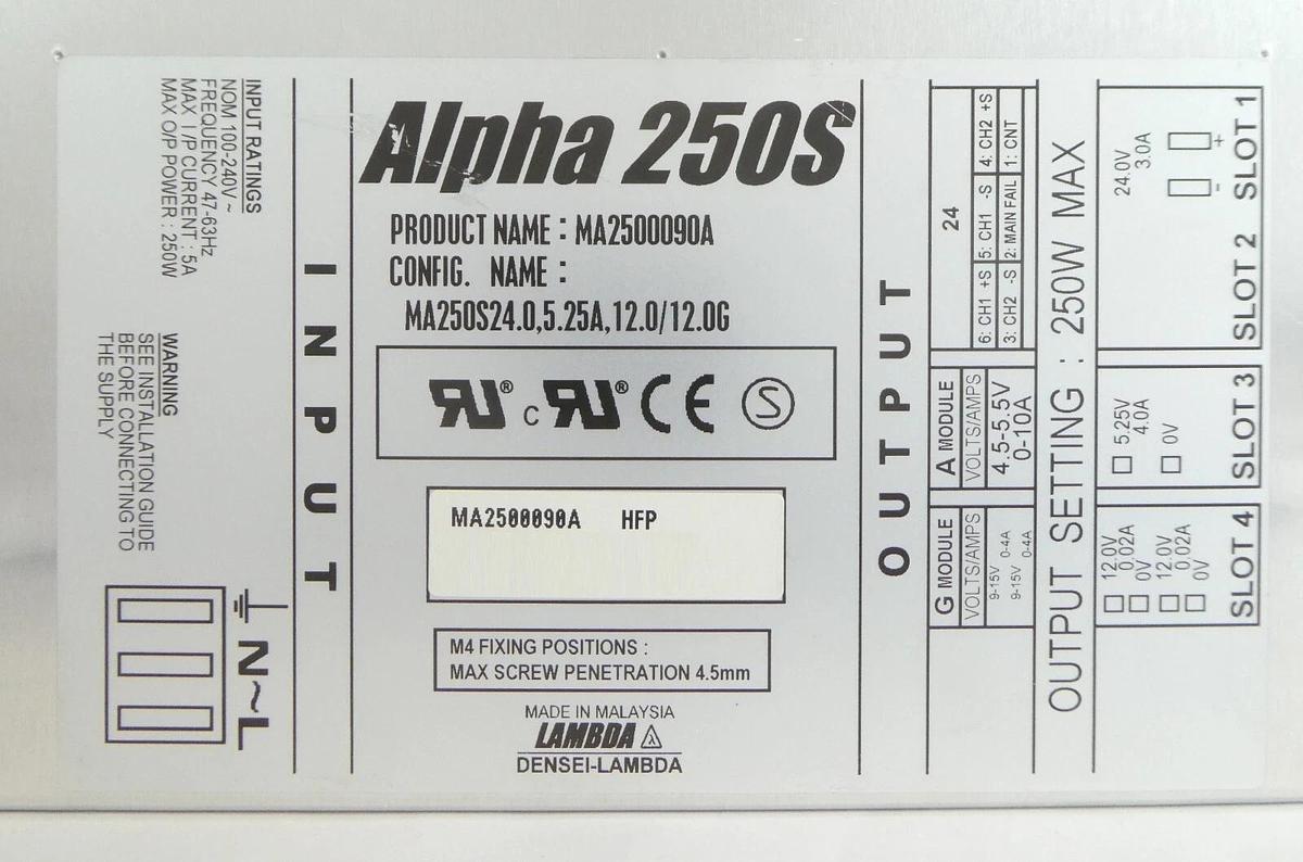 Used Lambda MA2500090A Power Supply Module Reseller Lot of 2 Working Surplus
