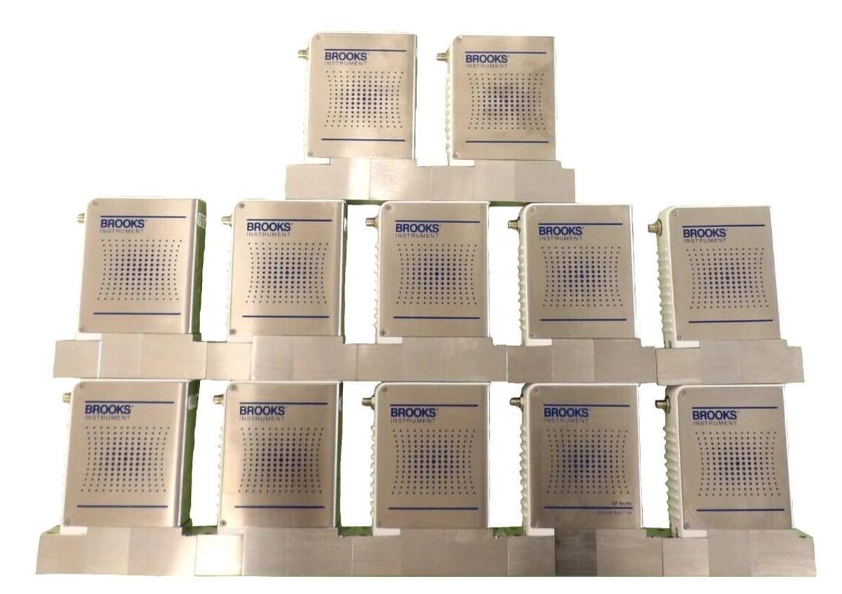 Used Brooks Instrument GF125CXXC Mass Flow Controller MFC Reseller Lot of 12 Working