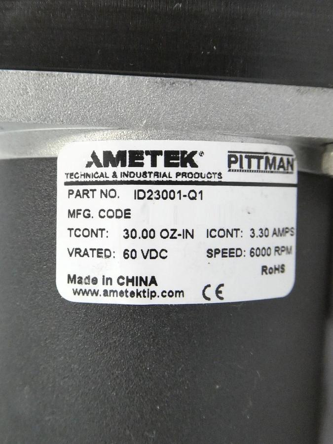 Used Ametek ID23001-Q1 Encoder Brake w/Kamo Ball Reducer Varian E12013110 Working