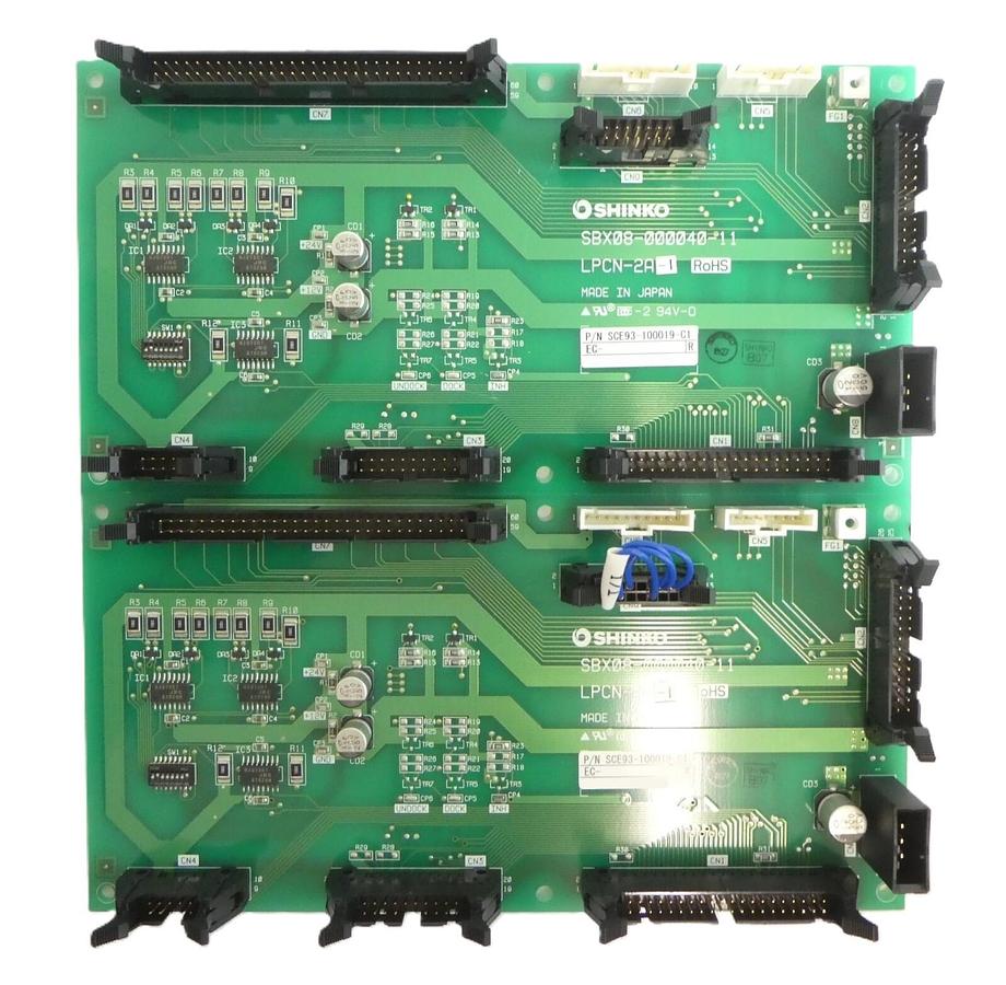 Used Shinko Electric SCE93-100019-C1 Interface PCB SBX08-000040-11 Lot of 2 Working